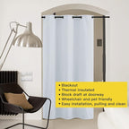 NICETOWN Closet Curtain for Bedroom Privacy, Faux Folding Accordion Doors - Image 8