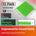 12 Pack Acoustic Panels – Sound Proof Foam Panels - Image 2