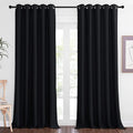 NICETOWN Black Out Living Room Curtain 118 inches Long, Grommet Thermal by NICETOWN