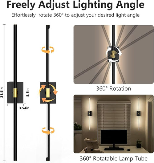 1 Pack Battery Operated Wall Sconce - 10000mAh Wireless Sconce Rechargeable - Image 2