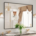 LOAAO Black Bathroom Mirror 48"X30" by LOAAO