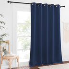 NICETOWN Blackout 110 inch Sliding Door Curtain, Grommet Thermal Insulated Room - Image 2