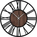 LEIKE Large Wall Clocks, Non Ticking, Battery Operated Small Vintage Round - Image 8