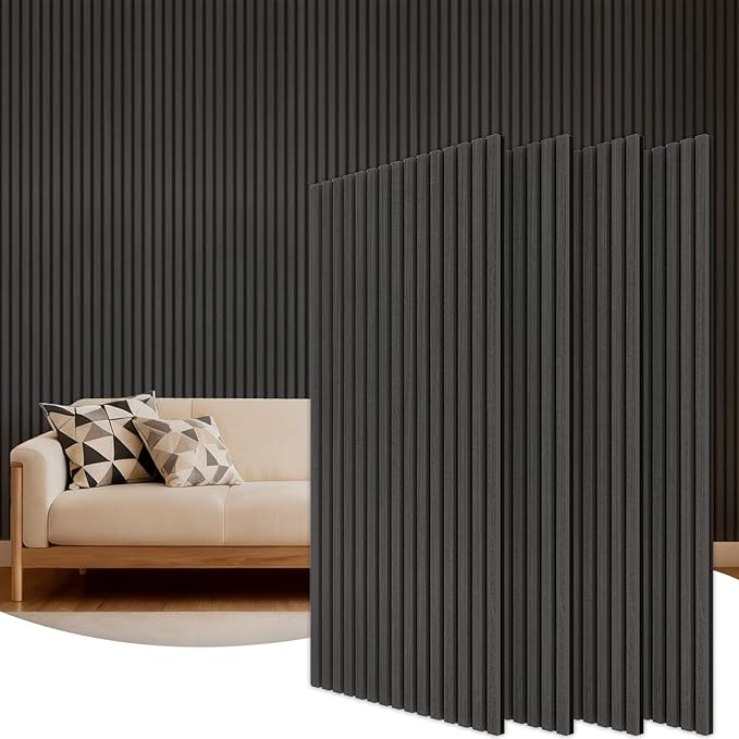TONOR Wood Wall Panels for Interior Wall Decor, 4 Pack 47.2" x 23.6" Wood Slat by TONOR