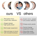 WAKOSAN Wall Mirror, Moon Phase Mirror Set, Wall Decor - Image 5