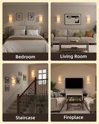 EZVALO Battery Operated Wall Sconce, Wireless Wall Sconces Set of Two - Image 9