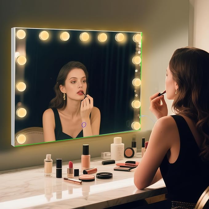 Hollywood Vanity Mirror with Lights, 15 Led Bulbs, 3 Lighting Modes - Image 8