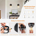 Kalium Wall Sconces, Matte Black Vanity Light Fixtures, Indoor Wall Lights - Image 5