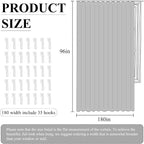 RYB HOME 100% Blackout Curtain Extra Wide - Image 7