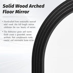 Antok Full Length Mirror 82"×44" Floor Mirror Standing Tall Mirror, Arched - Image 4