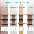 WALI Floating TV Shelf, 3 Tier Projector Shelf - Image 8