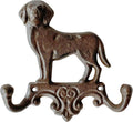 Rustic Dog-Shaped Decorative Wall Hook Rack Hangers by Zorues