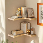 Floating Corner Shelves, Wall Shelf Set of 3, Shelves - Image 7