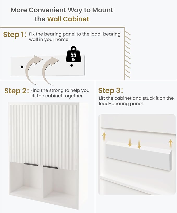 HAIOOU Bathroom Wall Cabinet - Image 7