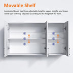 White Laundry Room Cabinets and Storage - Image 4