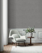 TANONE Dark Gray Wallpaper PVC Self-Adhesive Peel and Stick DIY Wallpaper Faux - Image 4