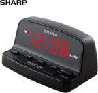 Sharp Digital Alarm Clock with Keyboard Style Controls, Battery Back-up - Image 2