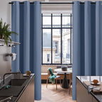 RYB Home Blackout Curtains for Bedroom, Thermal Insulated Energy Efficient - Image 2