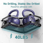 Veken Corner Shower Caddy 5-Pack, Advanced Rustproof Design, No Drilling - Image 4