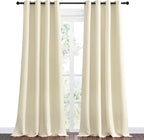 NICETOWN Beige Room Darkening Curtains 96" Long - Image 2