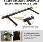 BGMG Wood Floating Shelves 36 inch, Wide Rustic Wooden Wall Shelves - Image 3