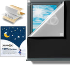 NIGHTON Portable Blackout Curtains 100"×57"Strong Hook and Loop Tape Strips by NIGHTON