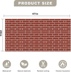 3D Wall Panels - 4PCS 47.2"x26" Faux Stone Wall Covering - MCM Modified Clay - Image 2