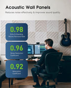 Sound Proof Foam Panels for Walls, 12 Pack Self-Adhesive Acoustic Panels - Image 3