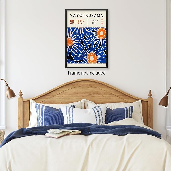 Yayoi Kusama Print Vintage Japanese Wall Art Abstract Yayoi Kusama Poster - Image 4