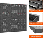 WALMANN Metal Pegboard Panels for Wall Garage Tools Storage Pegboard for Garage - Image 5