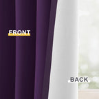 Yakamok 100% Blackout Curtain Panels 63 inches Cold and Light Blocking Drapes - Image 6