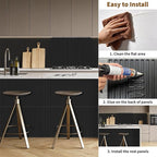 RITOLLO 16-Pack PVC Slat Wall Panels - Image 6