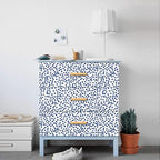 Jeweluck Blue Polka Dot Peel and Stick Wallpaper Blue and White Contact Paper - Image 9