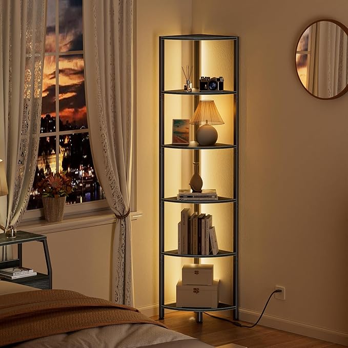 Furnulem 6 Tier Corner Shelf - Image 3