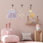 4 PCS Large Size Black Bow Wall Hook, Metal Hooks, Bow Room Decor Hooks - Image 3