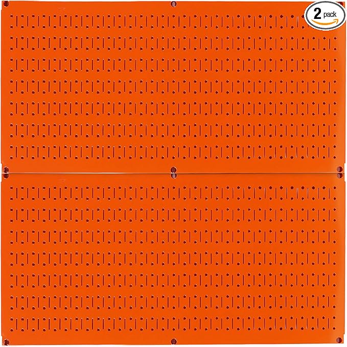 Wall Control Pegboard Rack Horizontal Metal Pegboard Garage Tool Storage Pack by Wall+Control