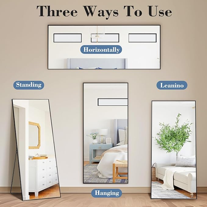 DUMOS 15"x56" Full Length Mirror - Image 6