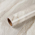 VEELIKE Glossy Beige Gold Liquid Marble Contact Paper by VEELIKE