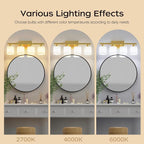 PARTPHONER Bathroom Light Fixtures, Bathroom Lighting Fixtures Over Mirror - Image 5