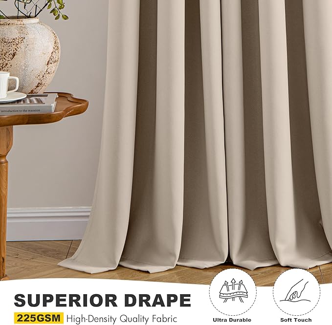 MIULEE Blackout Curtains for Bedroom Living Room 2 Panels, Thermal Insulated - Image 5