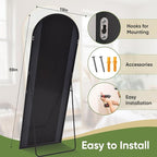 Full Length Mirror, Oversized Floor Mirrors, Leaning Free Standing Mirrors - Image 7