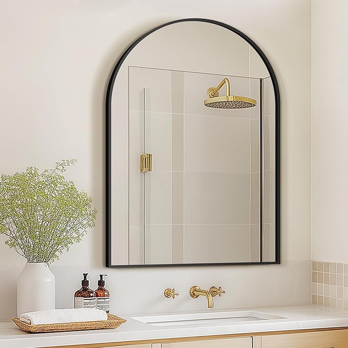 Arched Bathroom Mirror for Wall, HD Glass Over Sink for Bathroom - Image 6