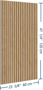 4-Piece Wood Slat Wall Panel for Interior Wall Decor Noise Cancelling 47.2" x - Image 3