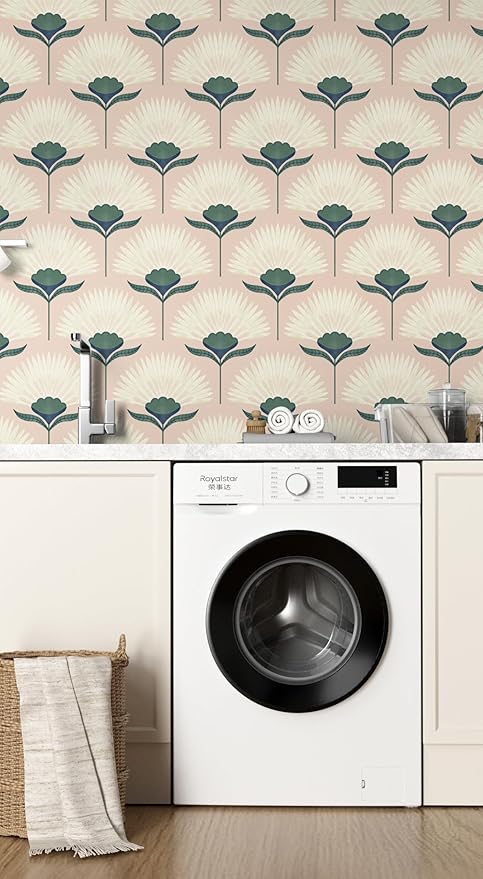 CiCiwind Vintage Wallpaper Peel and Stick Botanical Contact Paper Boho Wall - Image 4
