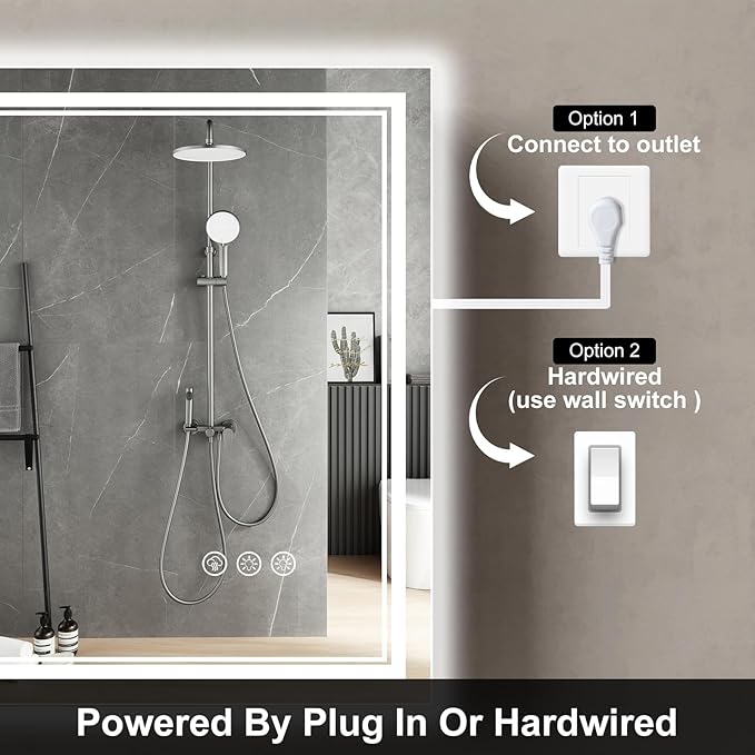 Ratsamee 96x36 Inch LED Bathroom Mirror - Image 6