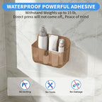 Diesisa 2pc Acrylic Wall Mount Organizer, Adhesive Cabinet Door Organizer - Image 3