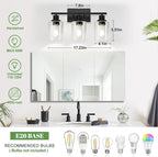 MOKATNG 3-Light Bathroom Light Fixtures, Vanity Light - Image 6
