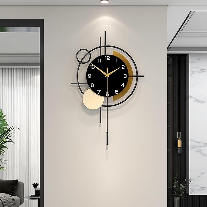 Wall Clock for Living Room Decor Decorative Wall Clock by CreativeWallClock
