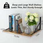 Deep Floating Wall Shelves - Image 3