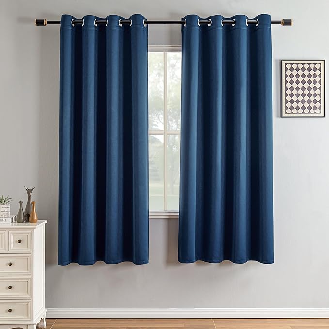 IGEMAEVE Blackout Curtains 72 Inch Length 2 Panels Set, Grommet Energy Saving by IGEMAEVE